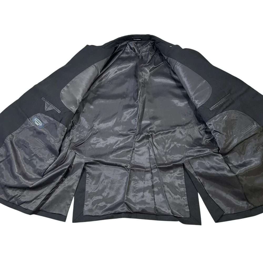 Pronto Uomo Platinum Sz 52R Dark‎ Gray 100% Wool Blazer Jacket Sport Coat